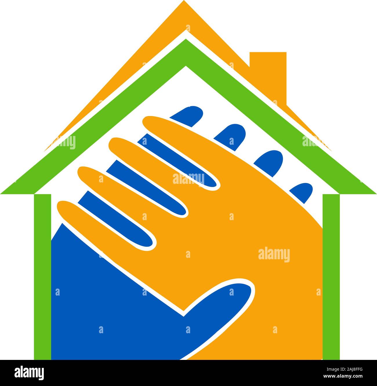 home heart logo Stock Photo - Alamy
