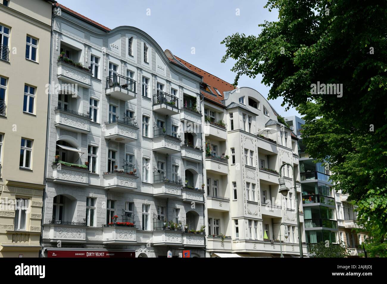 Altbauten, Lychener Straße, Helmholtzplatz, Prenzlauer Berg, Pankow ...