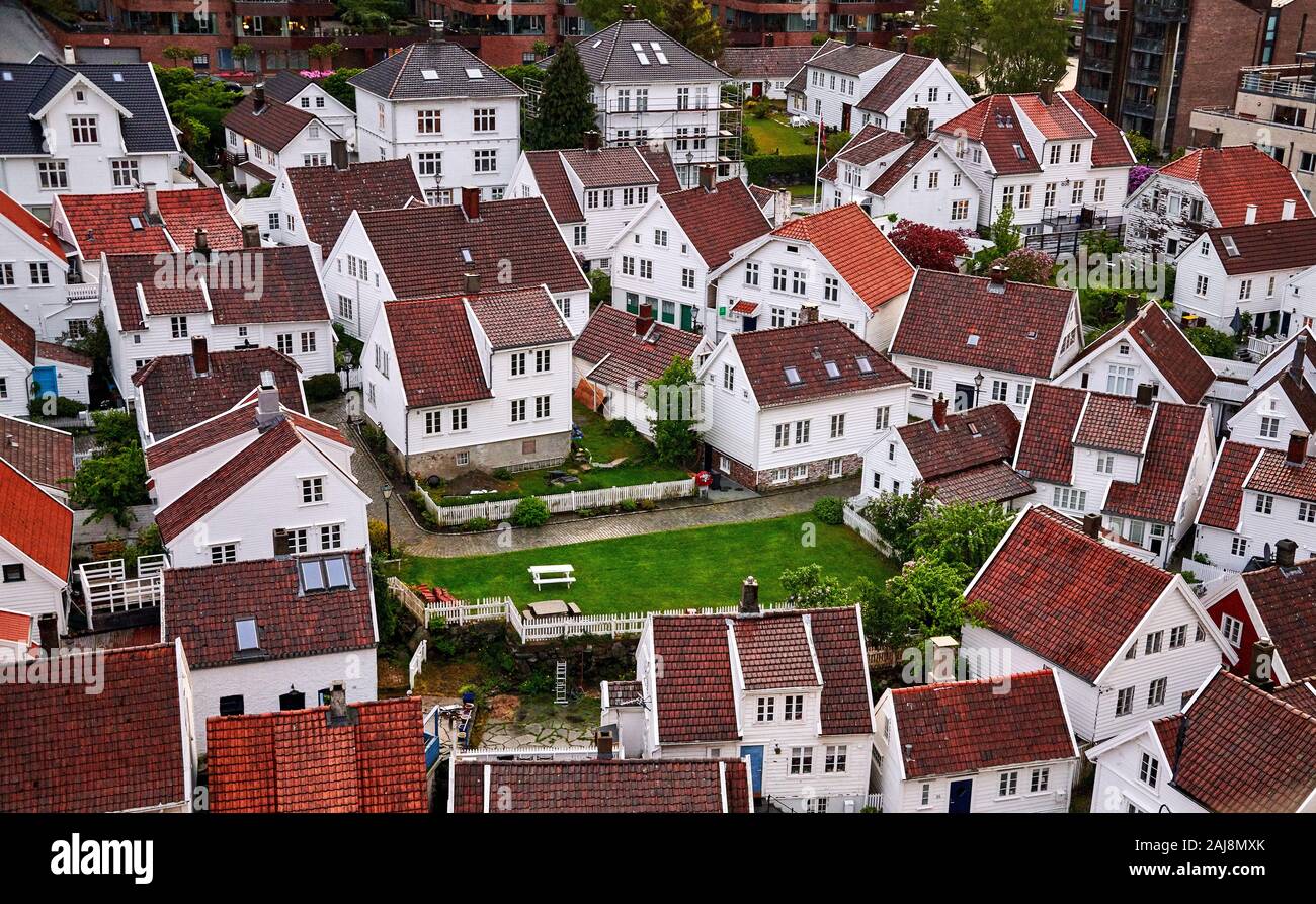 View of norway housing in Stavanger city Stock Photo - Alamy