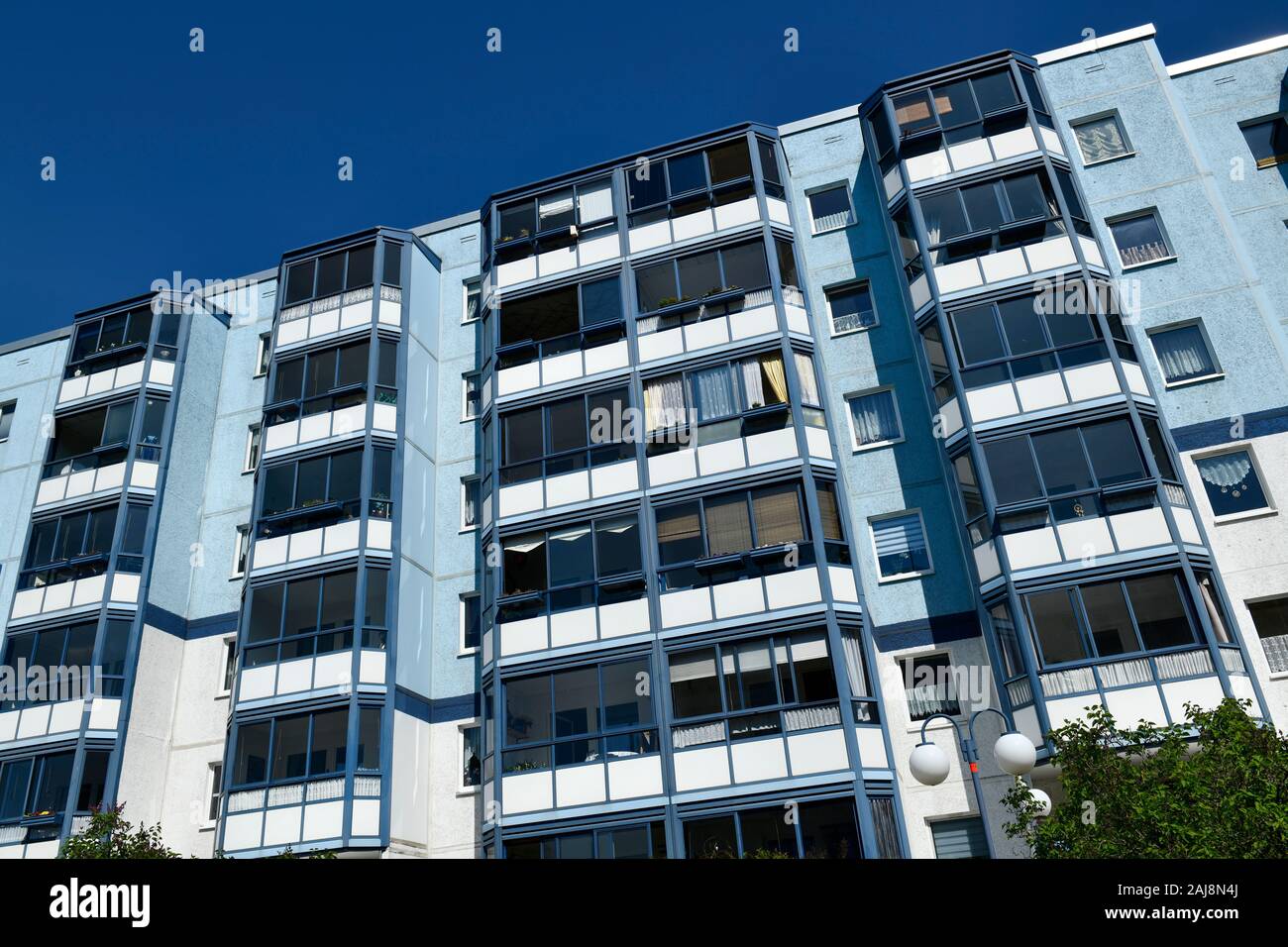 Wohnhaus, Venusstraße, Kosmosviertel, Altglienicke, Treptow-Köpenick, Berlin, Deutschland Stock Photo