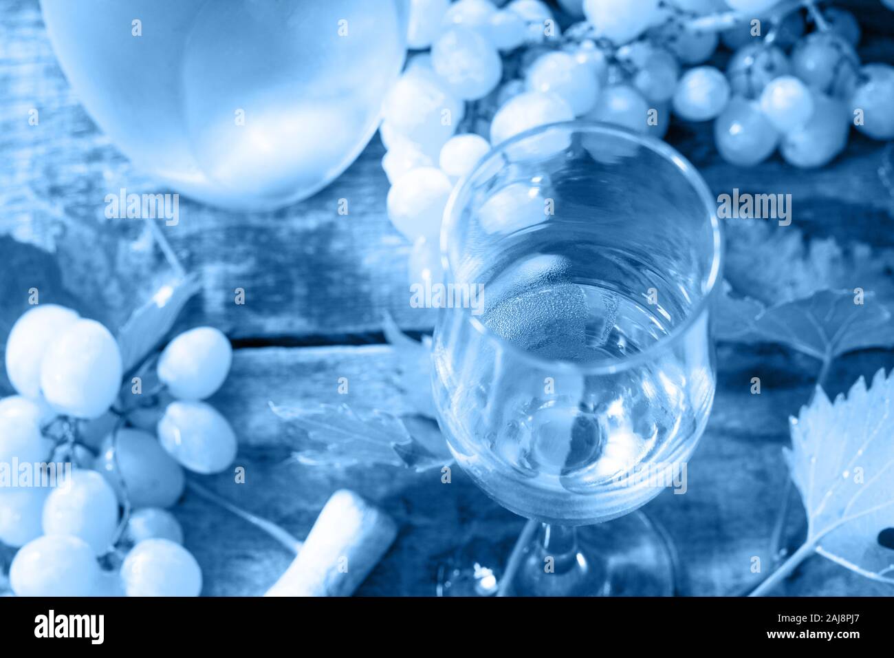 Classic blue 2020. Gradient color palette. Wine background. Wine in