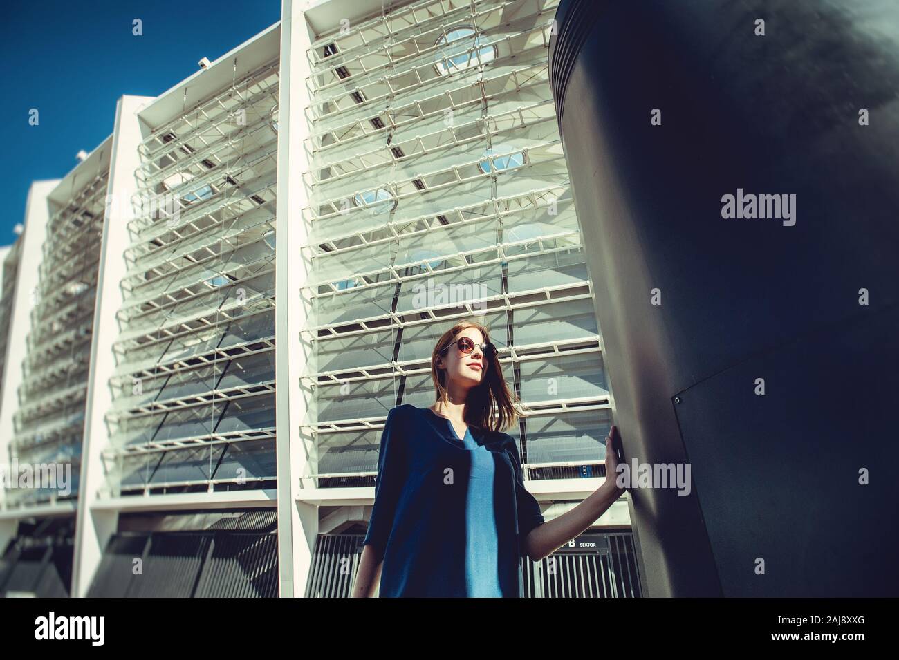 Stylish fashionable blonde girl hi-res stock photography and images - Alamy