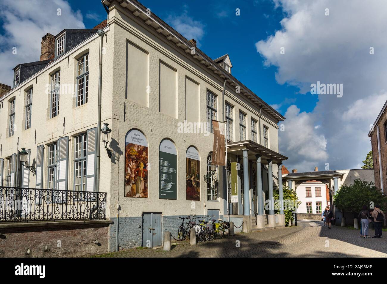 Bruges, Belgium - September 14, 2017: The Groeningemuseum is a municipal museum in Bruges, Belgium, built on the site of the medieval Eekhout Abbey. Stock Photo
