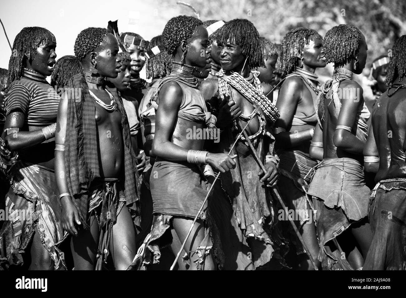 Hamer people, Omo valley, Naciones, Ethiopia, Africa Stock Photo