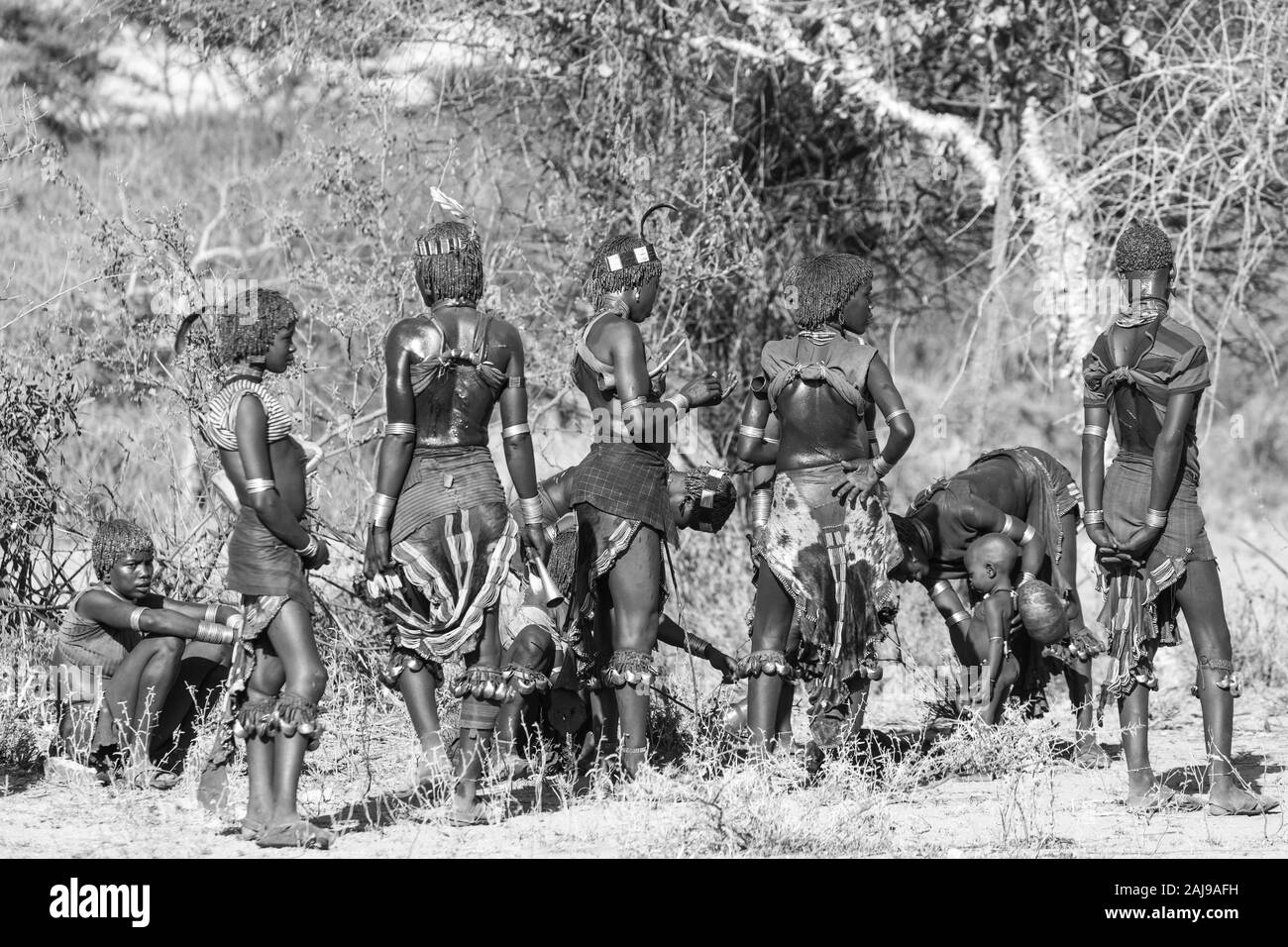 Hamer people, Omo valley, Naciones, Ethiopia, Africa Stock Photo