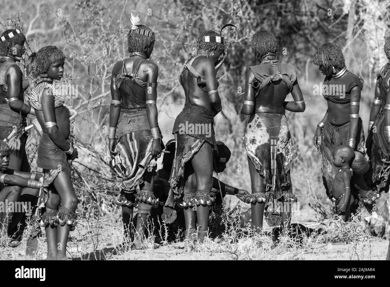 Hamer people, Omo valley, Naciones, Ethiopia, Africa Stock Photo