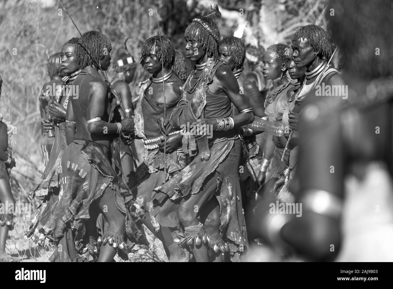 Hamer people, Omo valley, Naciones, Ethiopia, Africa Stock Photo