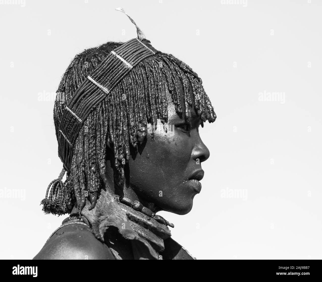 Hamer people, Omo valley, Naciones, Ethiopia, Africa Stock Photo