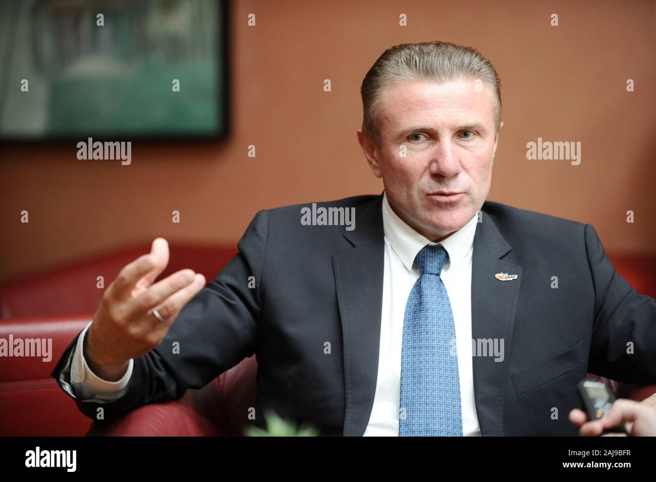 Bubka is Senior Vice President of the International Association of Athletics Federations (IAAF), serving since 2007, and President of the National Oly Stock Photo