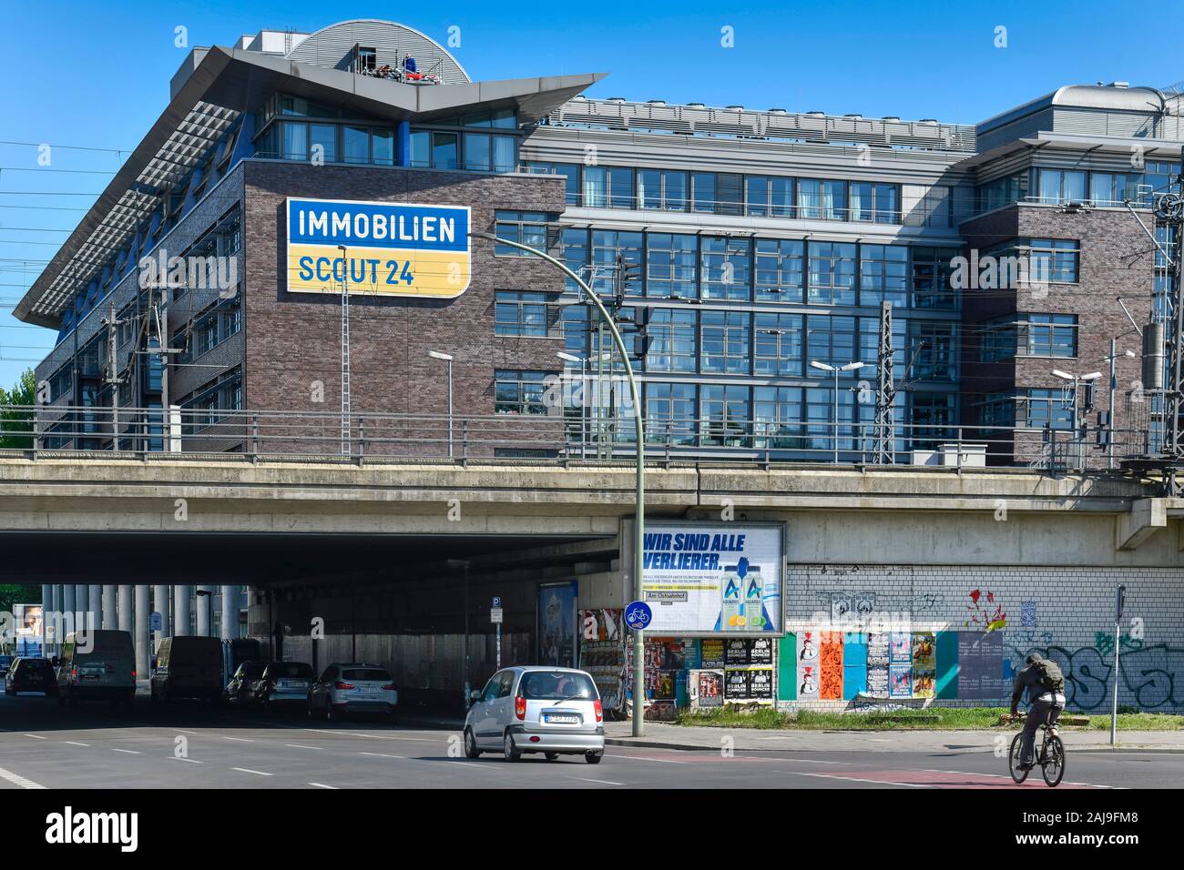 Immobilien Scout, Andreasstraße, Friedrichshain, Berlin, Deutschland Stock Photo
