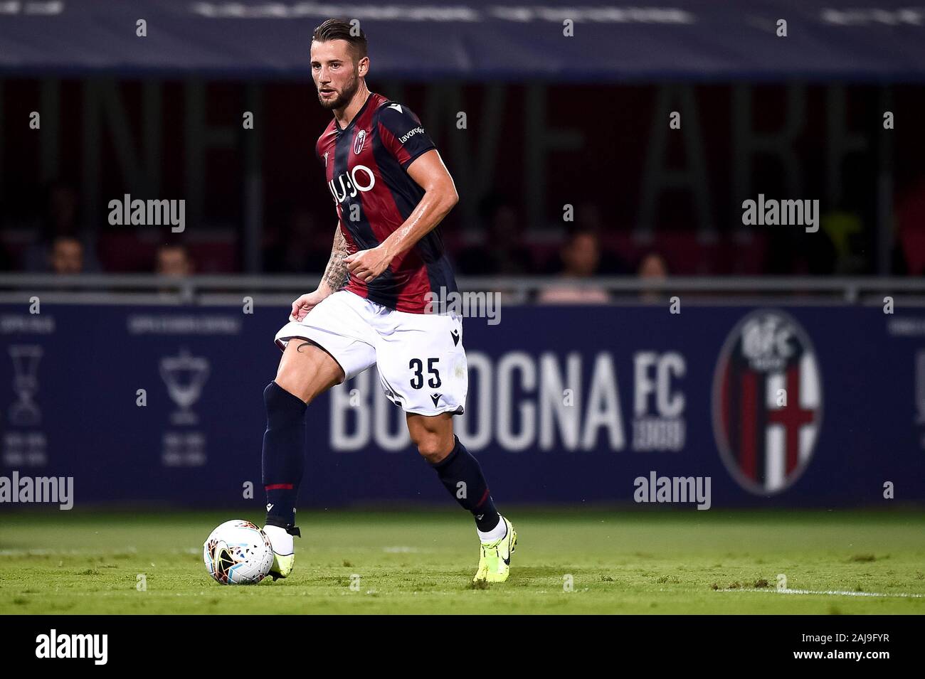 Bologna Italy 30 August 2019 Mitchell Dijks Of Bologna Fc In Action During The Serie A