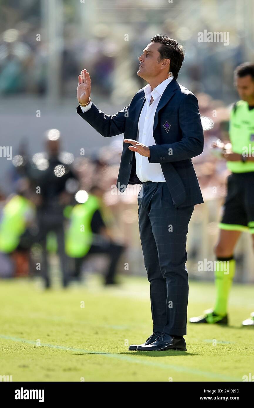 Genoas Head Coach Cesare Prandelli Gestures Editorial Stock Photo