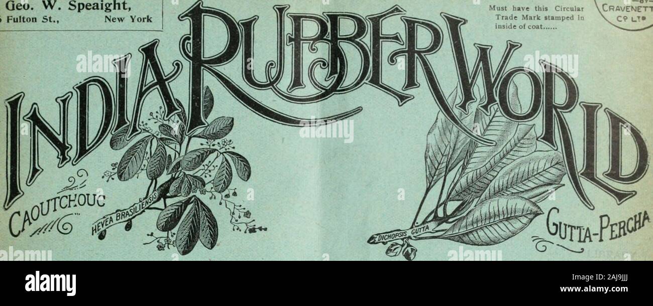 India rubber world 1904 hi-res stock photography and images India rubber world 1904 hi-res stock photography and images