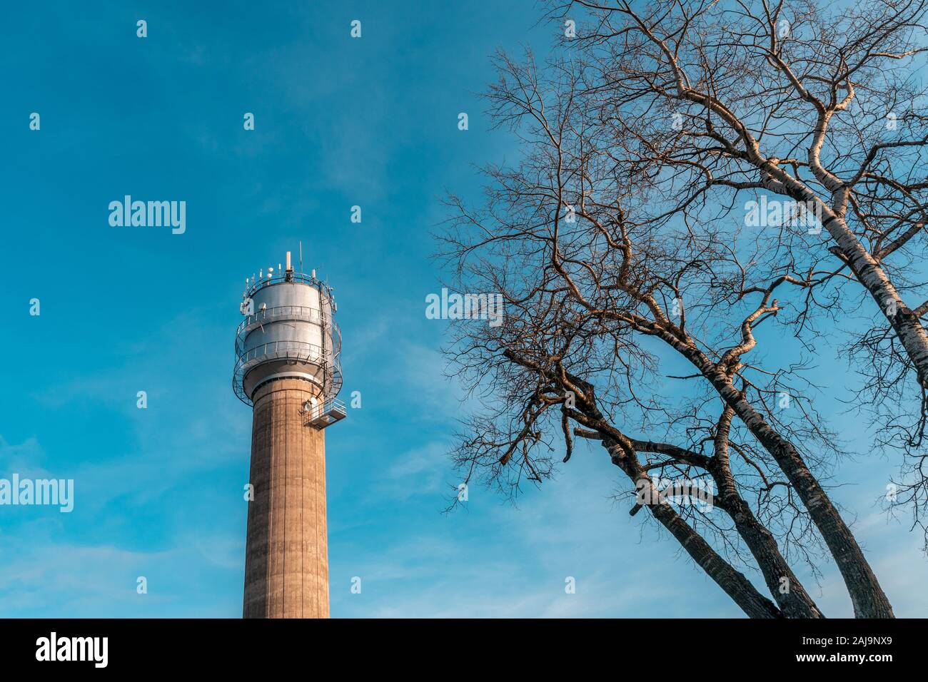 Old water tower radio hi-res stock photography and images - Alamy