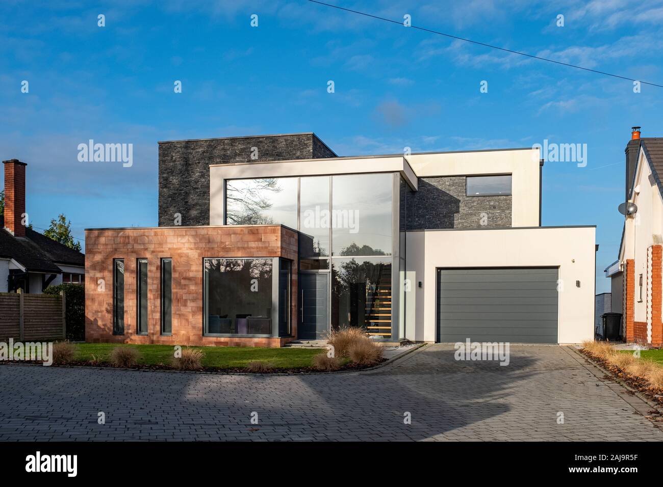 A modern detached private build house in Sandbach Cheshire UK Stock Photo
