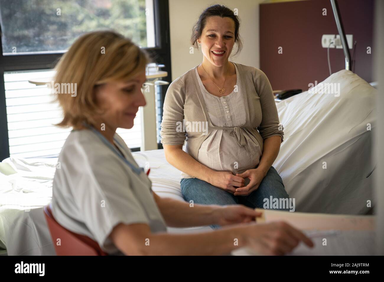 Acupuncture pour femmes enceintes Stock Photo