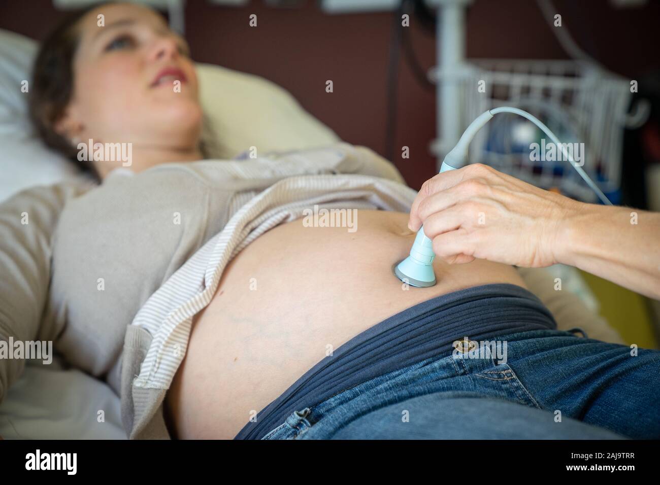 Acupuncture pour femmes enceintes Stock Photo