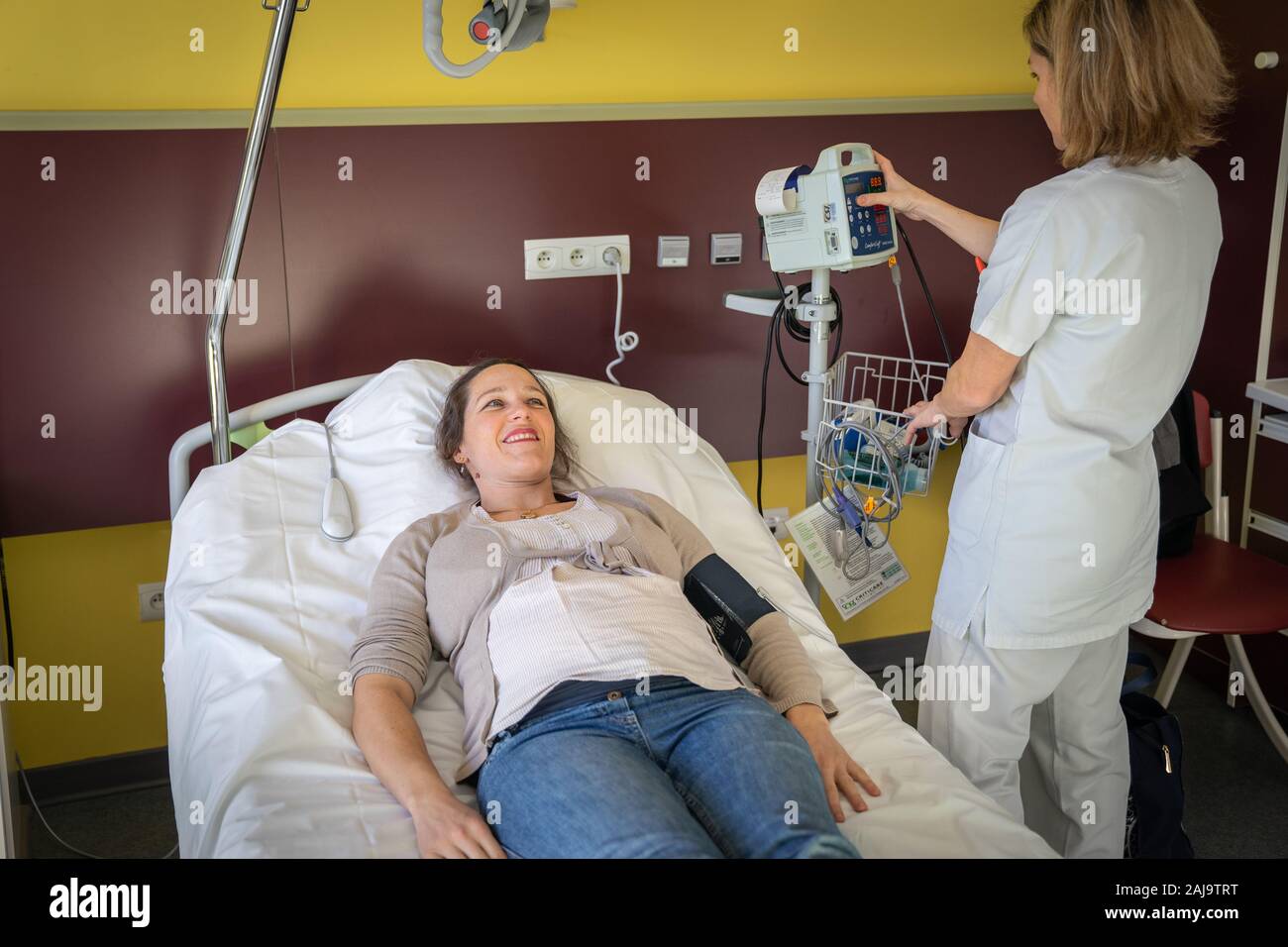 Acupuncture pour femmes enceintes Stock Photo