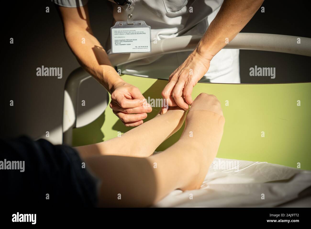 Acupuncture pour femmes enceintes Stock Photo