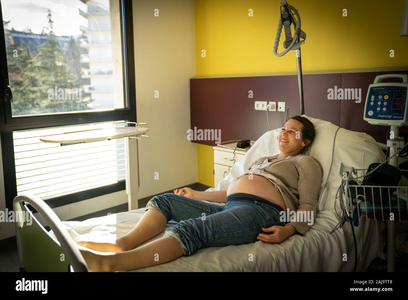 Acupuncture pour femmes enceintes Stock Photo