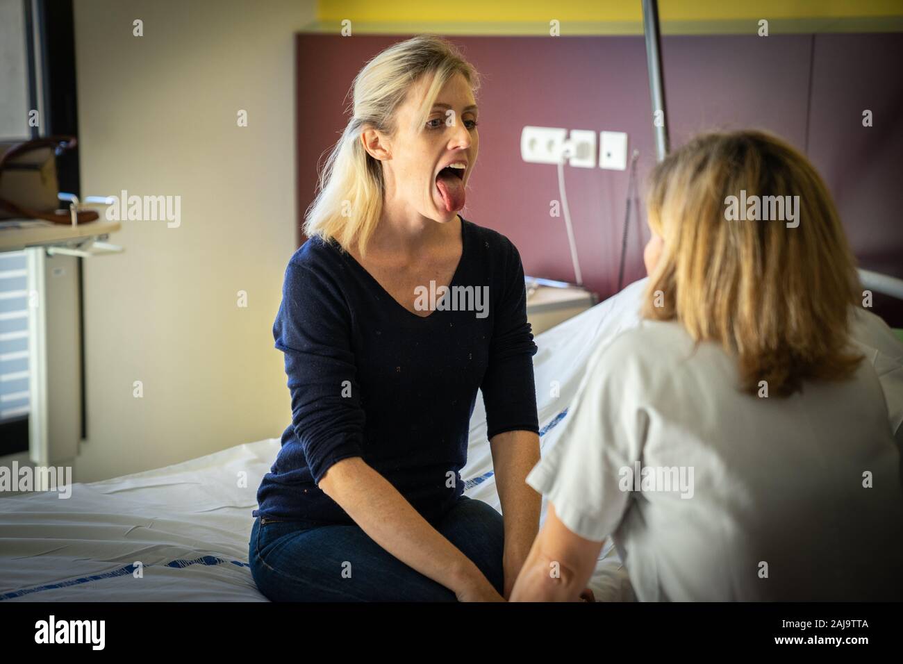 Acupuncture pour femmes enceintes Stock Photo