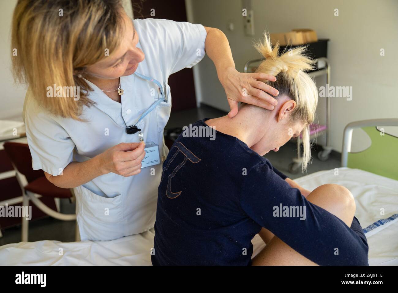 Acupuncture pour femmes enceintes Stock Photo
