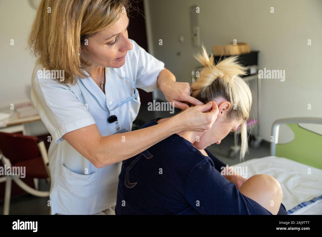 Acupuncture pour femmes enceintes Stock Photo