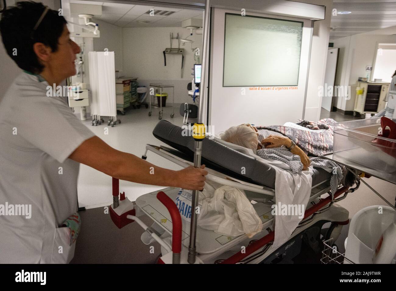 Urgences adulte d'un centre hospitalier Stock Photo