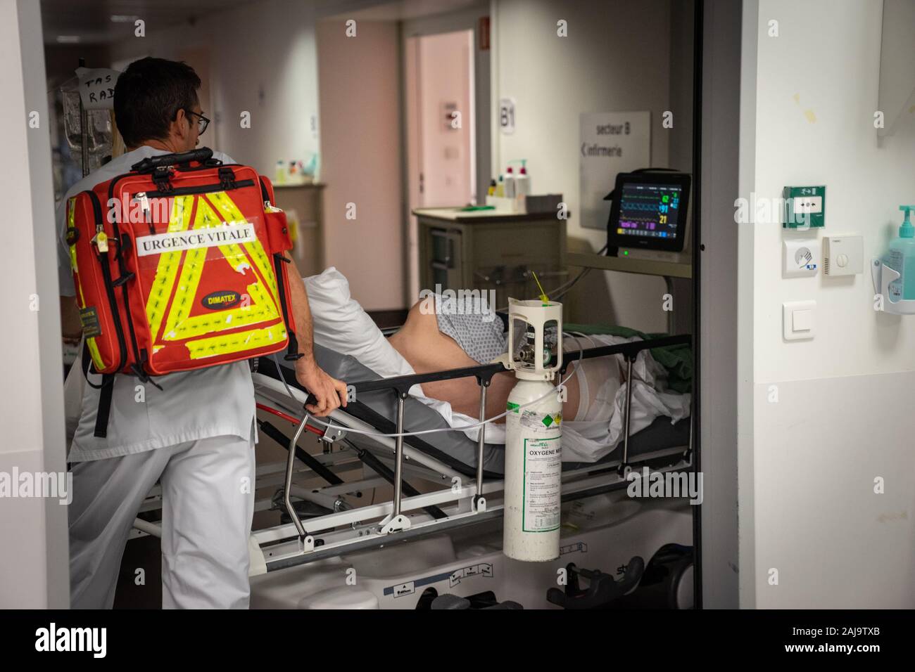 Urgences adulte d'un centre hospitalier Stock Photo
