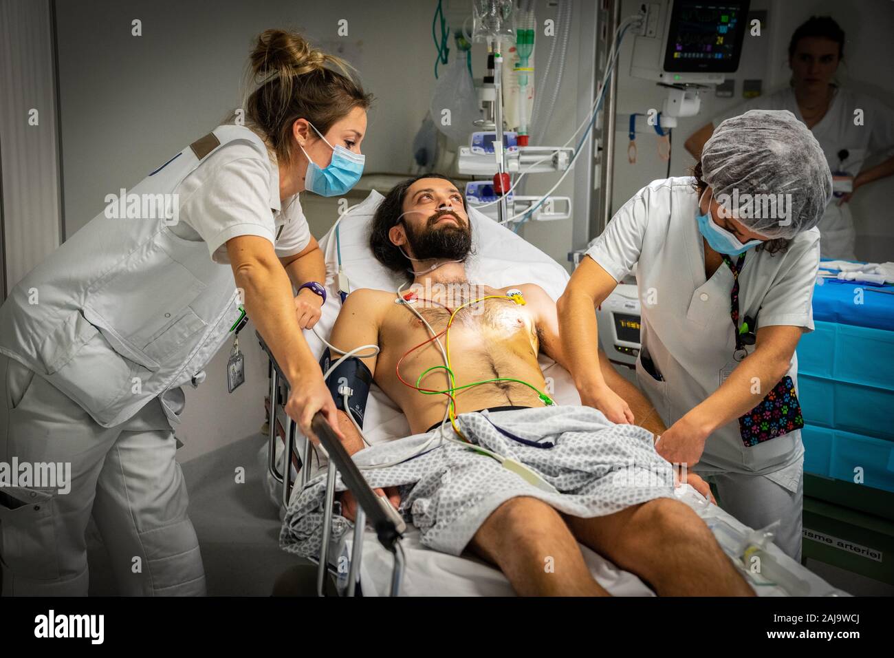 Urgences adulte d'un centre hospitalier Stock Photo