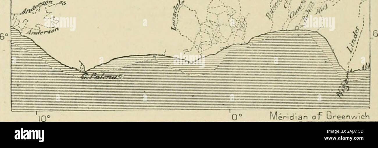 The earth and its inhabitants .. . Mean Temperature of Summer iiiiie  District Rheiufels on the left bank, and the inimical castles of the  "Cat" and the " Mouse " frown