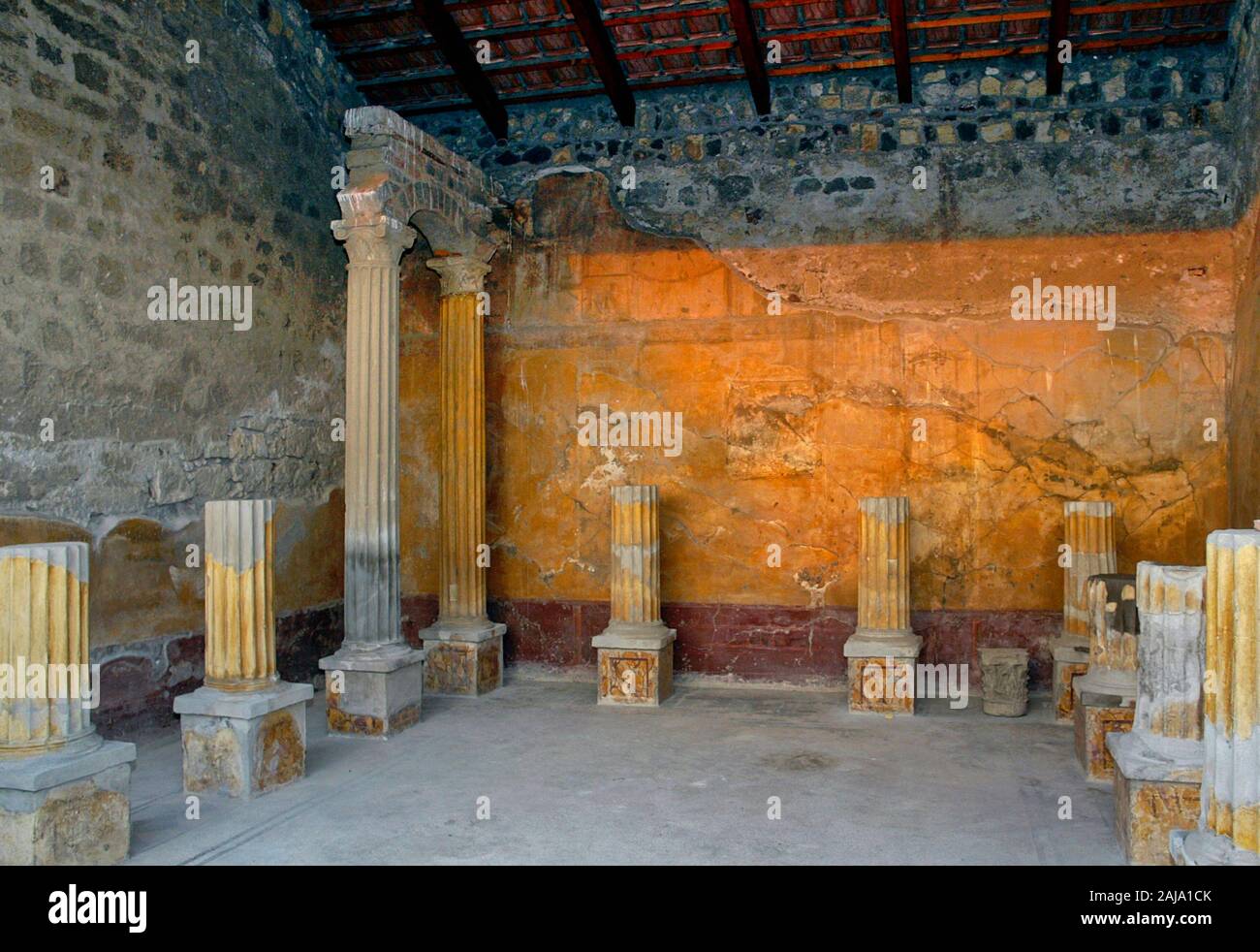 Pompeii ruins, Pompeii, Campania, Italy, Europe Stock Photo