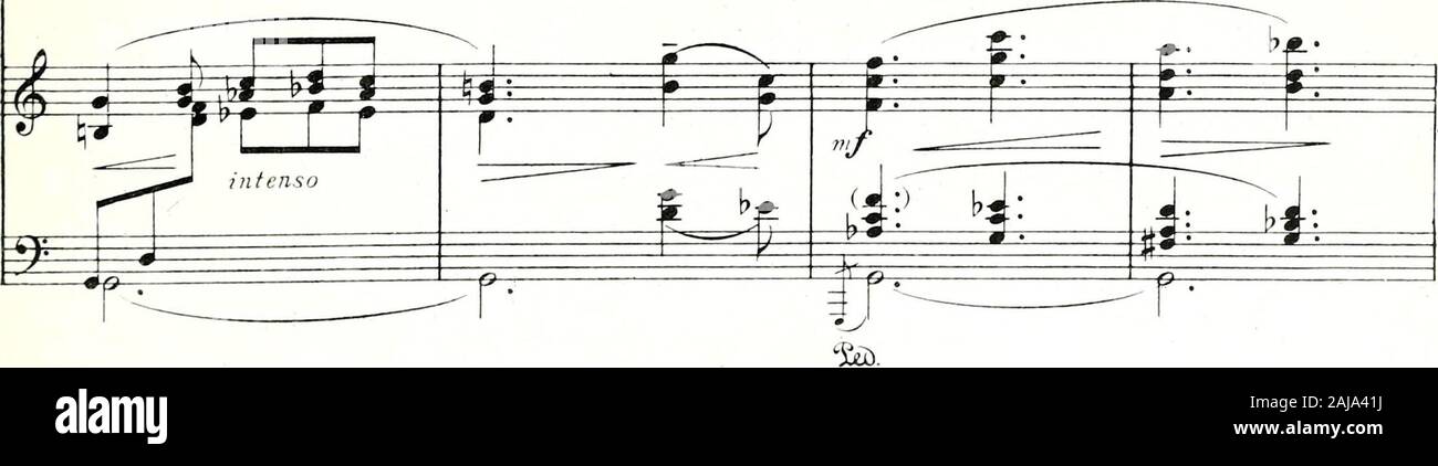 La vie brève = La vida breve : drame lyrique en 2 actes et 4 tableaux . i r rgpr^ ^ p p í» ¿^t^YT E W uns tou - te la for /a cííí disfru - ten tu ne, aux tros, nos f-^c-f^f au - tres tou-te lao - tros,siempre nos 7 V r 4 peí - ne; no-tre o - tros, lo te - Í4, i s m ?==^ &gt; uns tou- te la forpa que dis - fru-tcn tuó ne, aux tros, nos au - tres tou-te la pei - ne; no-tre f) - tros^sii mprc nos - o - tros, lo te-. M. E. 400 22 fm^^ ¿-7 7 1 ï sort est de for - ger!...-ne-mosçue su - dar!... riL FI o Ü N sort est de for - ger!...-ne-mosque su - dar.... é. m.d. Stock Photo