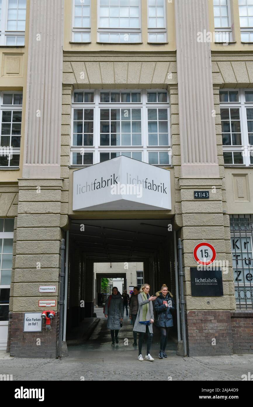 Lichtfabrik, Kohlfurter Straße, Kreuzberg, Berlin, Deutschland Stock Photo