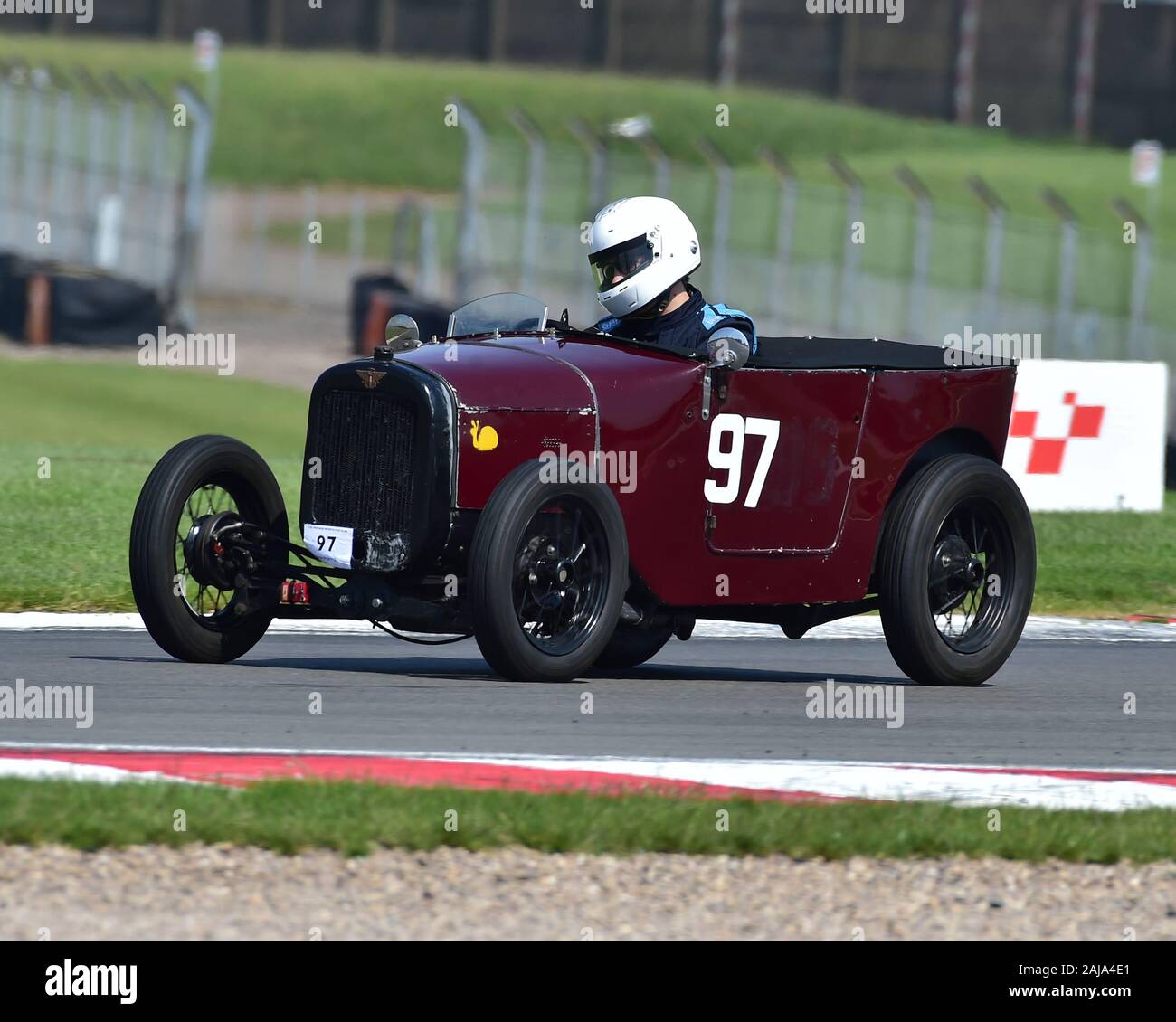 George Parkinson, Austin AD Tourer, Vintage Sports Car Club, Formula Vintage, Round 3, Donington Park, England, June 2019, circuit racing, classic car Stock Photo