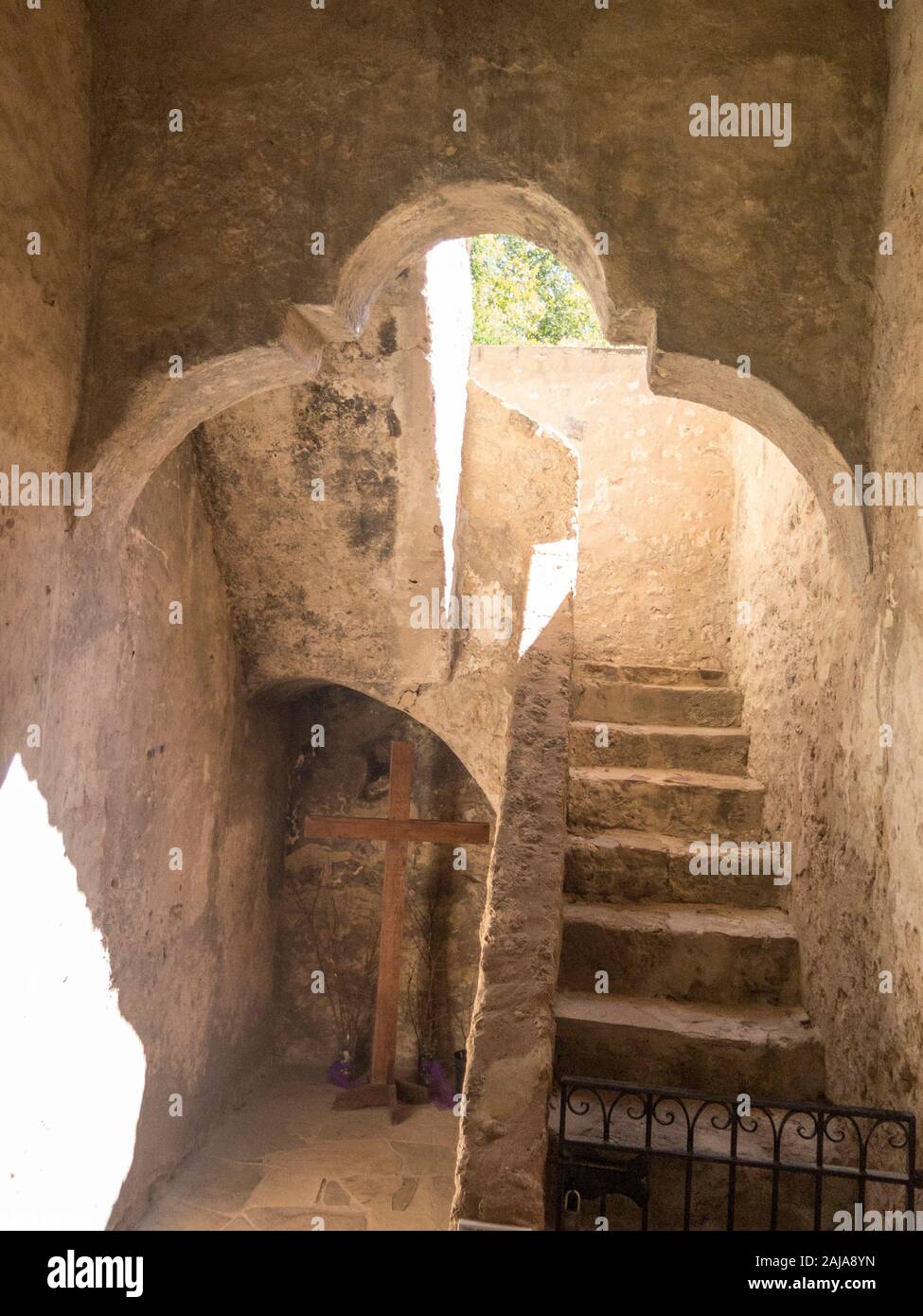 Mission Concepción, San Antonio, Texas Stock Photo