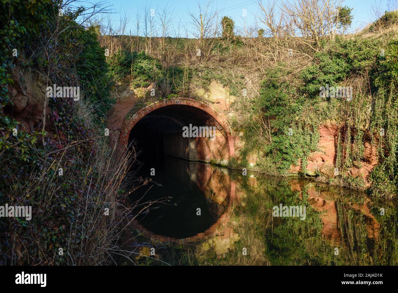 Chesterfield Canal and Drakeholes Tunnel near Retford North Nottinghamshire, UK. Stock Photo
