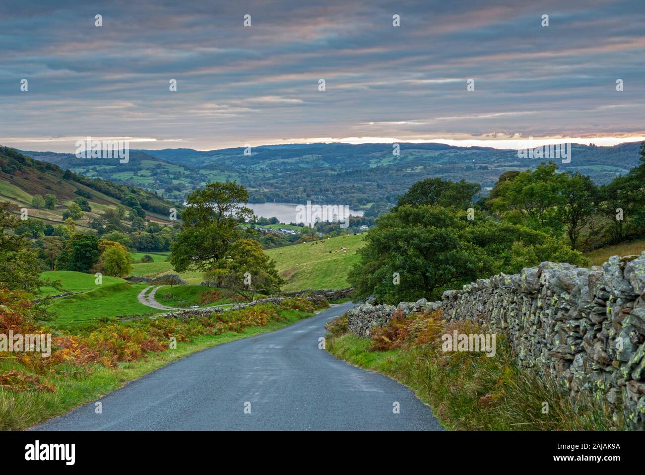 The Struggle, a narrow road which runs from Ambleside, beside Lake ...