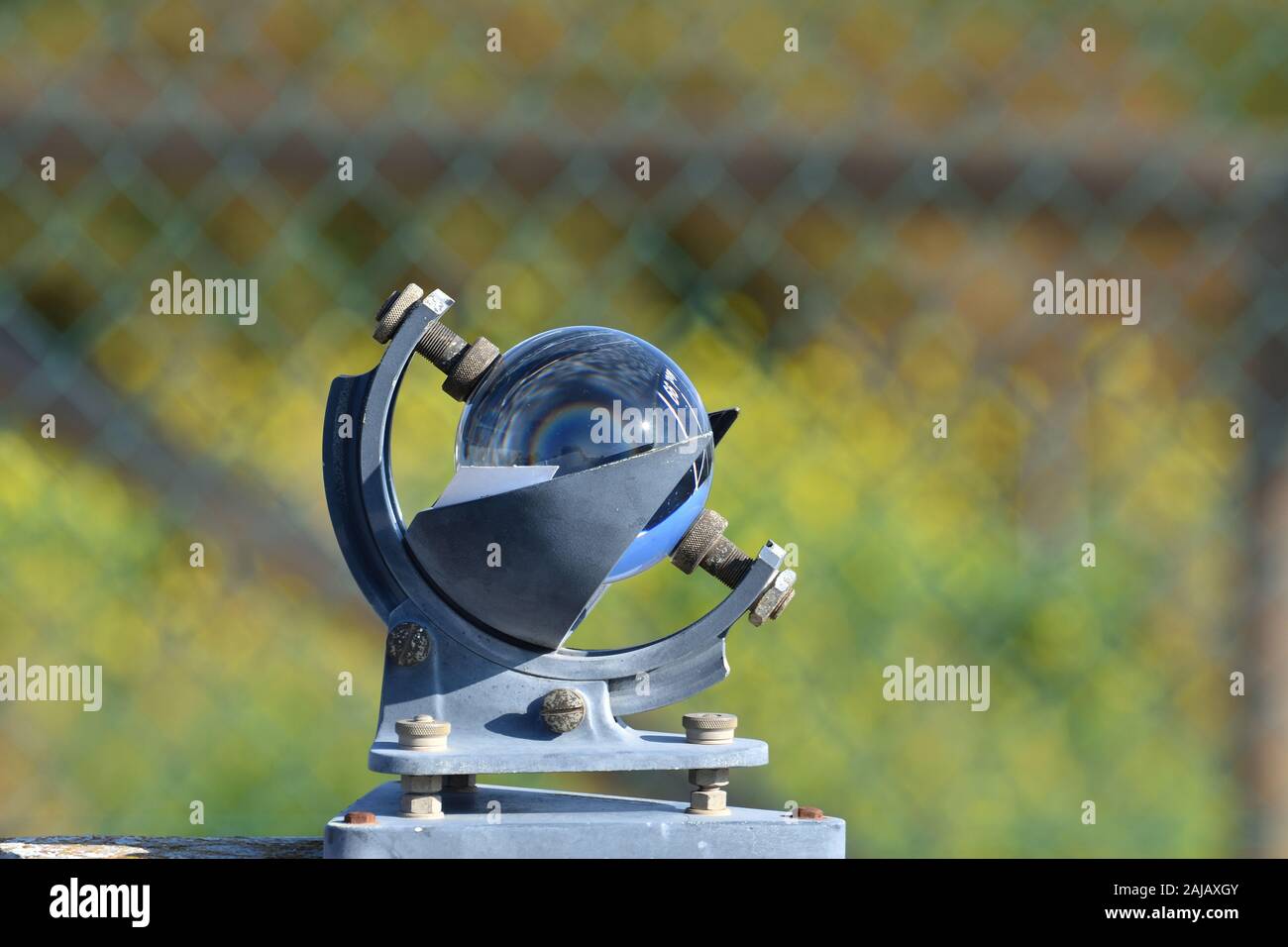 Nice Heliograph, a meteorological instrument used to record the duration  and intensity of the sun's rays Stock Photo - Alamy