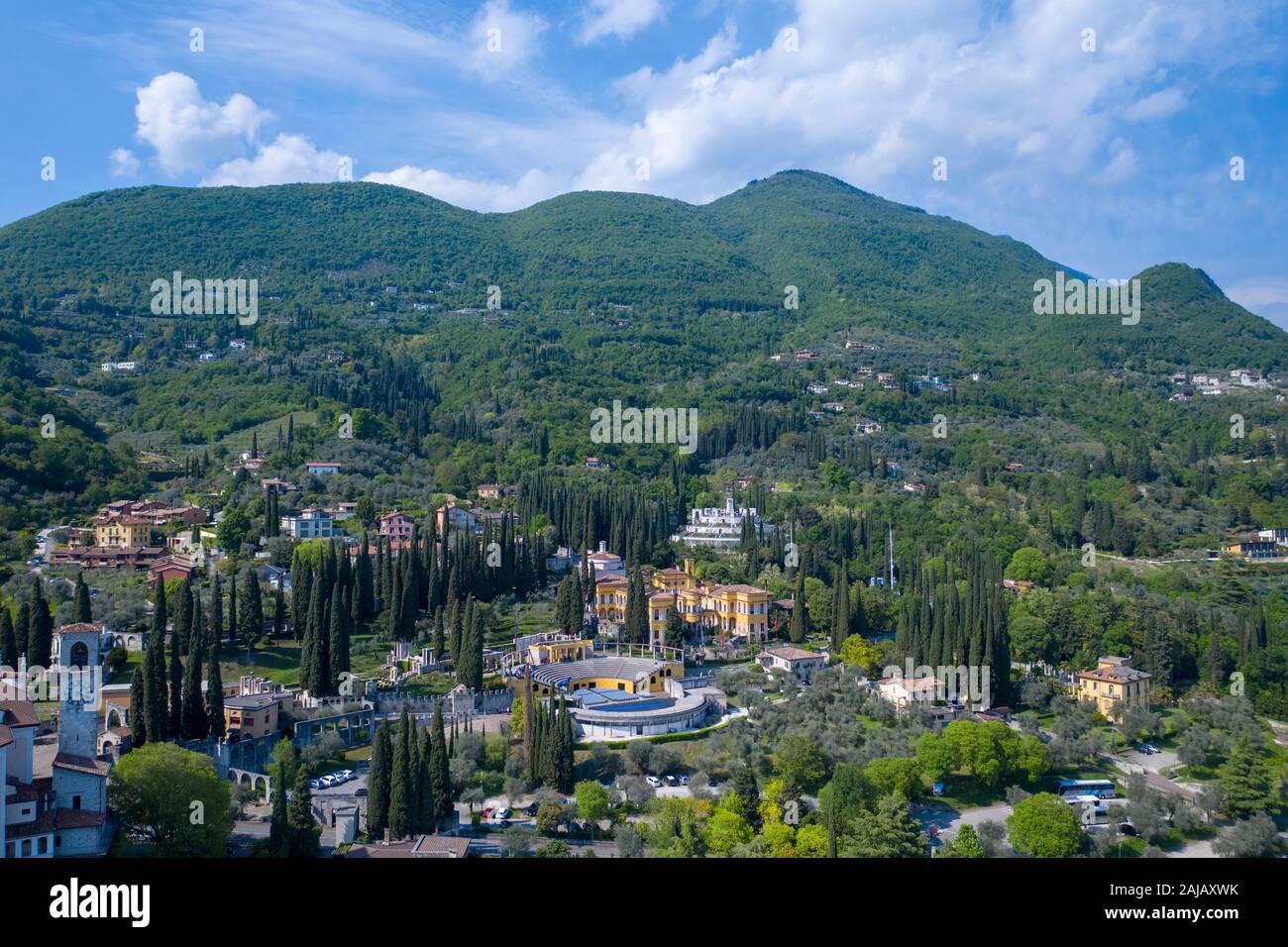 Gardone Riviera view, Lake Garda, Lombardy region of Italy Stock Photo