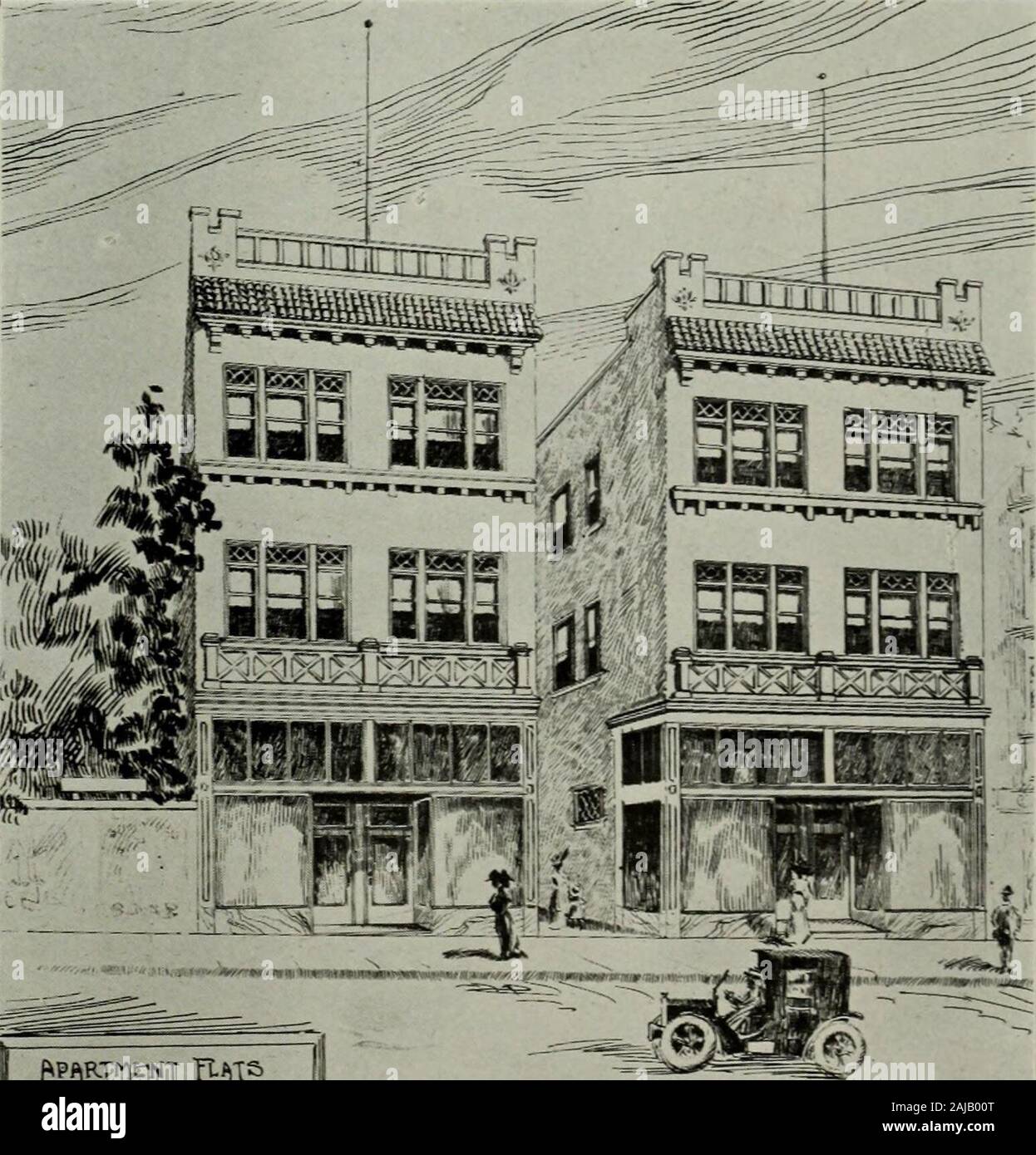 Building and industrial news . Parker and Kenyon. ArchitectsSan Francisco PLATE A Building and Industrial NewsJune 20. 1911. f»r. IV- no^tfxi V PiRTHUR^-ScnOLL V TWO NEW APARTMENT HOUSESSan Francisco Artliiir G. Scliolz. Aiiliitei-tSan Francis=co Building and Industrial NewsJune 20. 1911 PLATE B Filed June 12, 11. Dated June 8, 11. Rough frame up |641 Enclosed, patent chimneys up,roof on and rough plumbing in.. 641 Completed and accepted 641 Usual 35 days 641 Total cost, »2564 Bond, $1282. Surety, American Bonding Co. Limit, 65 days. Forfeit, $5. Plans and specifications filed. (2196) Twentiet Stock Photo