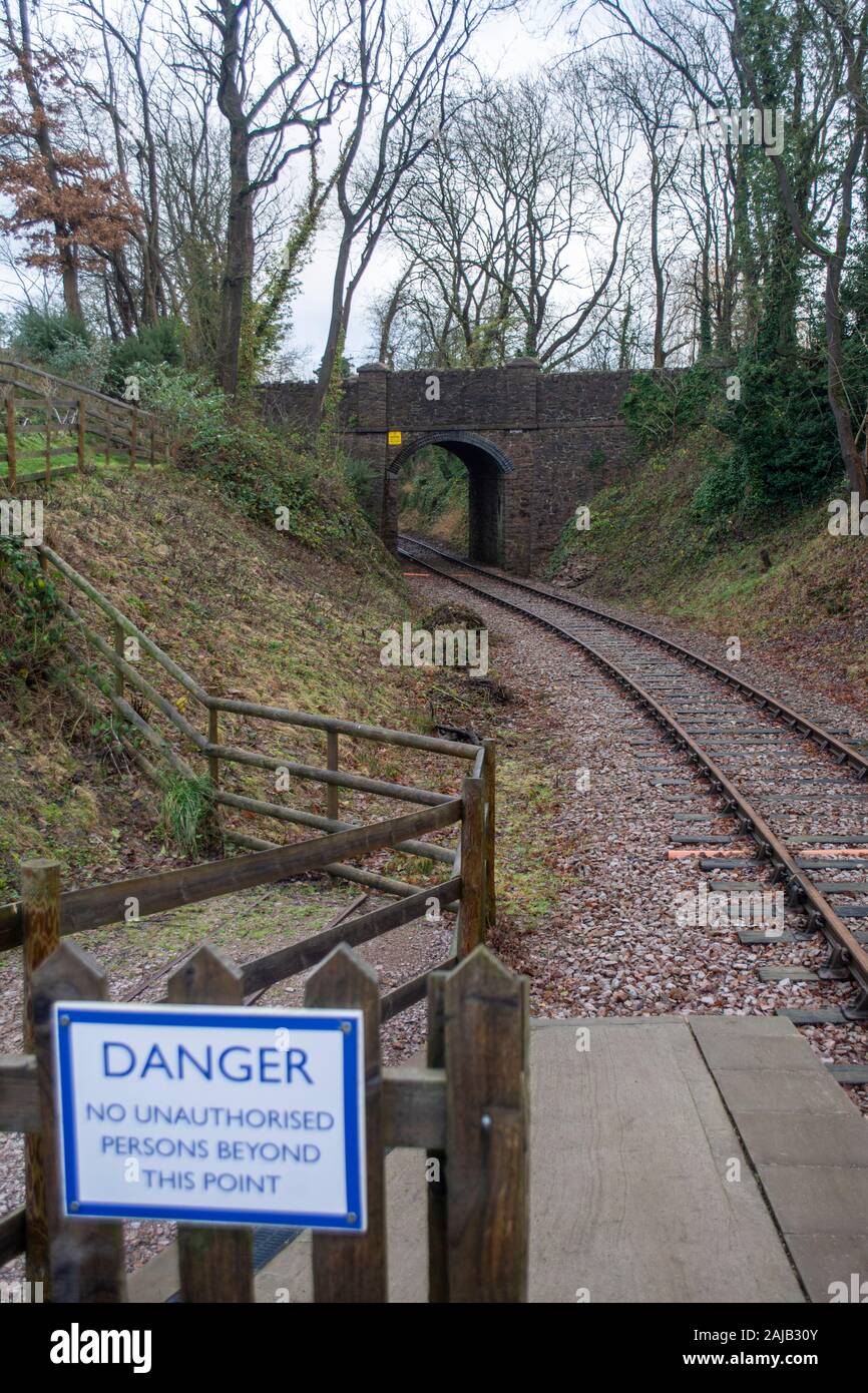 Track and tunnel at the Mountsorrel & Rothley Community Heritage Centre Stock Photo