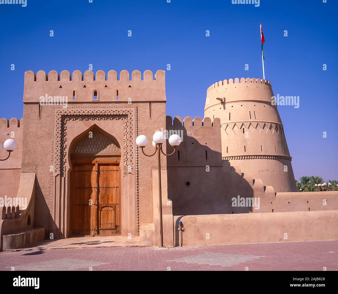 Al Ain. The renovated fortress of Sultan Bin Zayed in the desert oasis