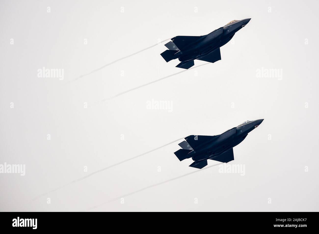 Turin, Italy - 04 September, 2019: Two Lockheed Martin F-35 Lightning ...