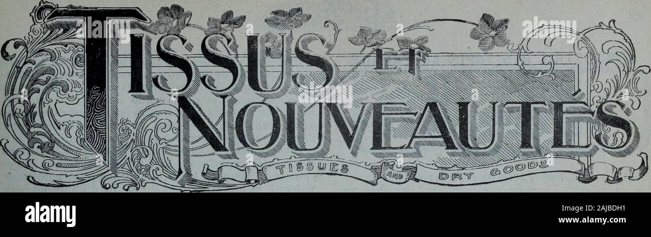 Tissus et nouveauts 1900 . ...Les commandes parlettres en français ouen  anglais reçoiventnotre prompte et soi-gneuse attention Sous-Vêtements pour  Hommes, À DETAILLER À 25c, 50c, 75c, $1.00 et au-dessus. Sous-Vêtements  pour Dames,