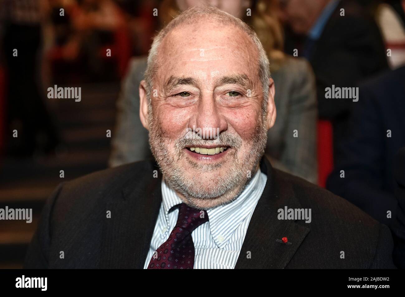 Turin, Italy - 07 November, 2019: Joseph Stiglitz smiles during the ceremony to receives Laurea ad Honorem (Honoris Causa degree) by the Politecnico di Torino. Credit: Nicolò Campo/Alamy Live News Stock Photo