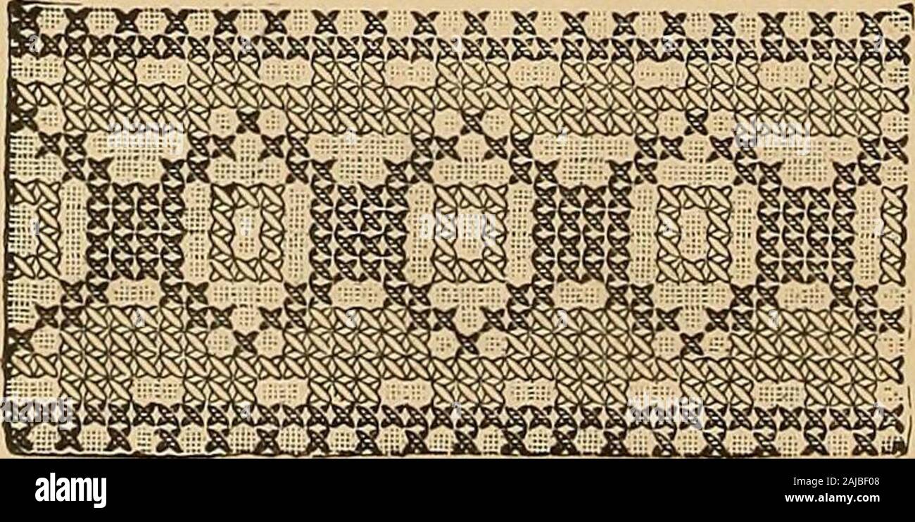 Smocking, fancy stitches, and cross stitch and darned net designs ...