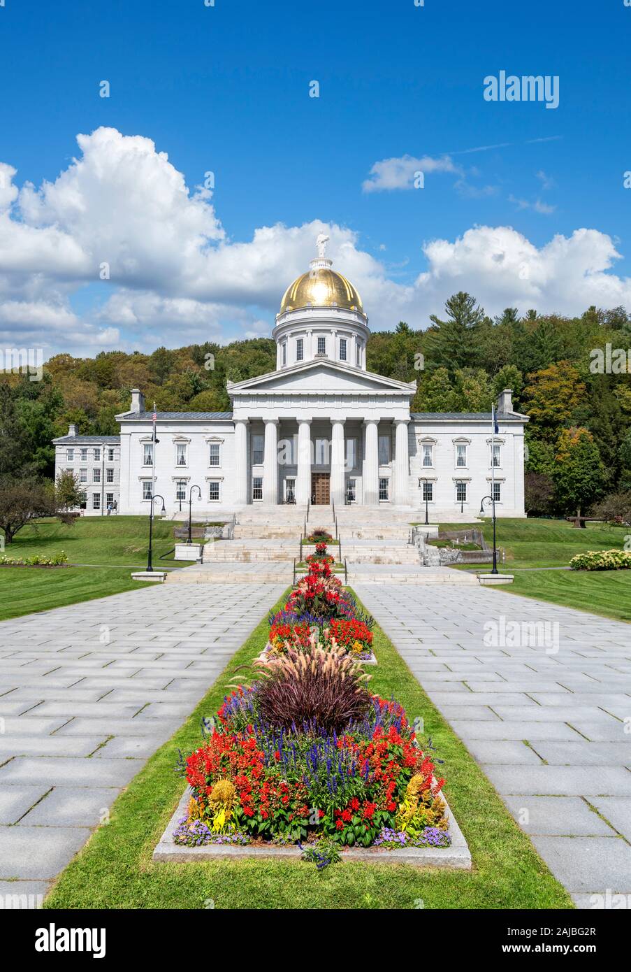 Vermont State Capitol ( Vermont State House ), Montpelier, Vermont, USA Stock Photo