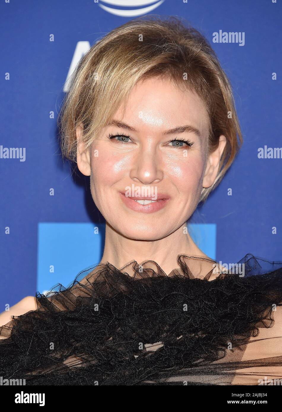 PALM SPRINGS, CA - JANUARY 02: Renée Zellweger attends the 31st Annual Palm Springs International Film Festival Film Awards Gala at Palm Springs Convention Center on January 02, 2020 in Palm Springs, California. Stock Photo