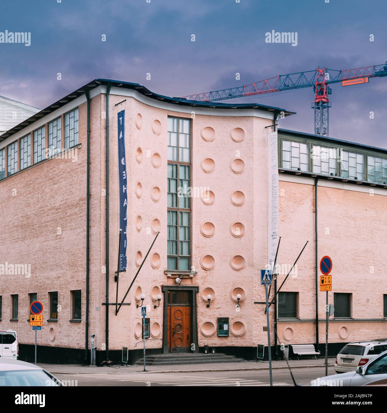 Helsinki, Finland. Gallery Taidehalli Or Kunsthalle Helsinki Is Art